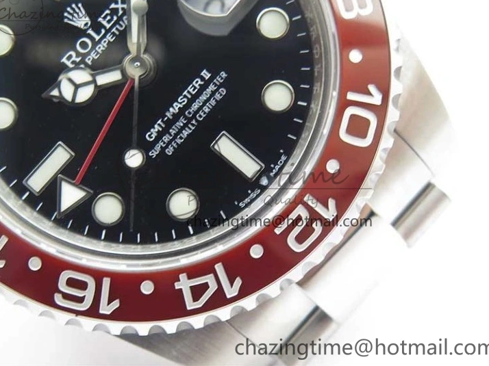 0407 Stylish GMT-Master II 126710 BLRO 904L BP Maker 1:1 Best Edition Black Dial On 904L Oyster Bracelet A3285 (Correct Hand Stack) 2521